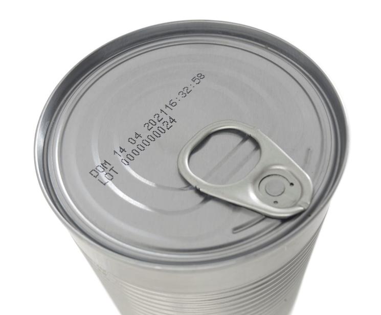 İnkjet kodlama makinesi ile konserve kodlama